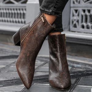 Thursday Boot Luna Chocolate Snake Print